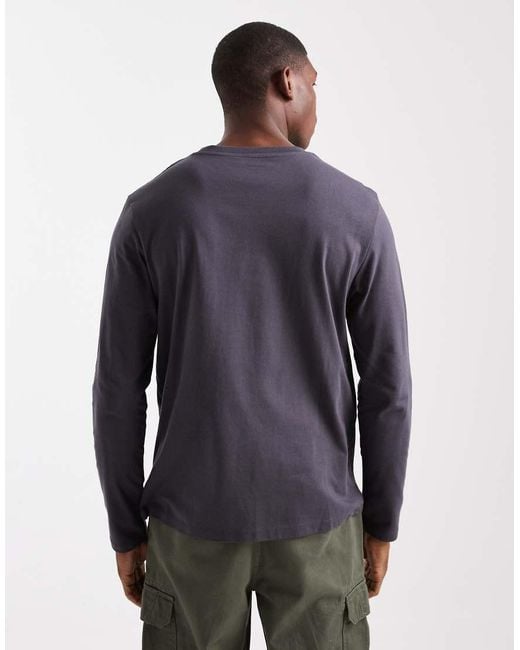 ASOS Multicolor Essentials 2 Pack Regular Fit Long Sleeve T-Shirts for men