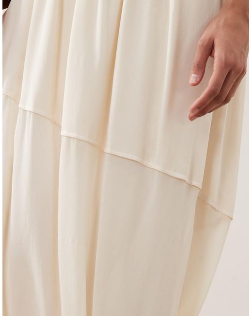 ARKET Natural Drapey Fluid Maxi Skirt
