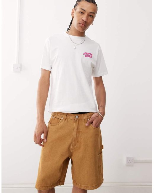Carpenter Big di Santa Cruz in White da Uomo