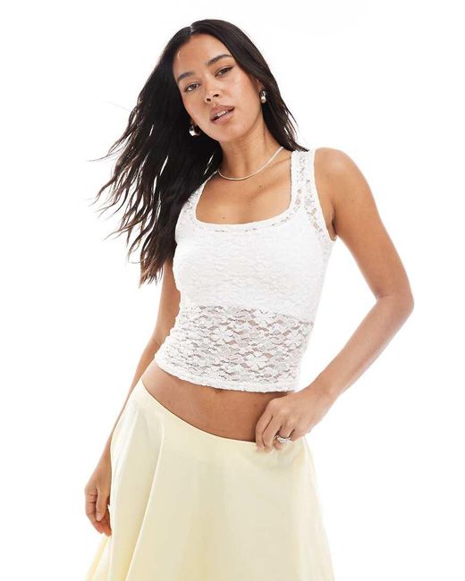 Canotta Bianca di New Look in White