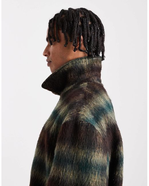 ASOS Black Wool Look Oversized Coat for men