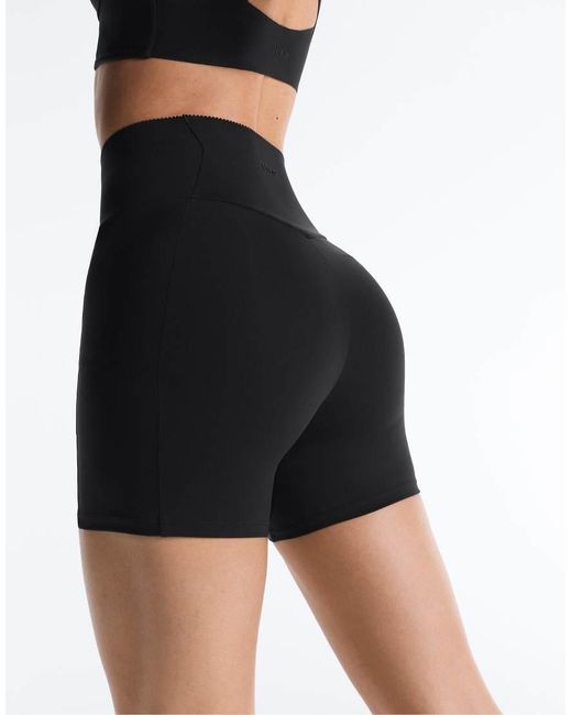 Oysho Blue 10Cm Compressive Pocket High Rise Hot Pants