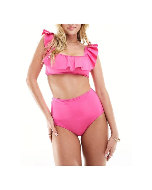 Slip bikini a vita alta di & Other Stories in Pink