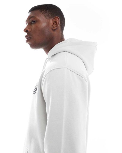 Santa Cruz White Regular Fit Graphic Logo Hoodie With Back Print for men