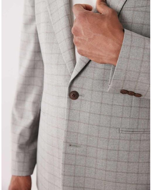 ASOS Gray Mix & Match Slim Suit Jacket for men