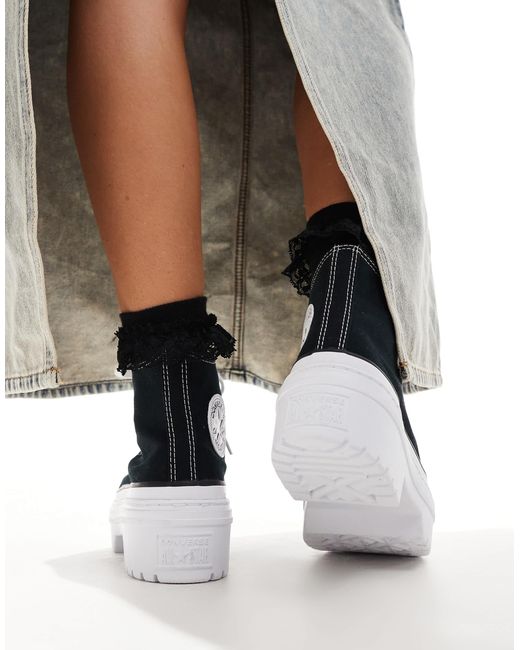 Chuck taylor all star lugged hi - baskets montantes Converse en coloris Black