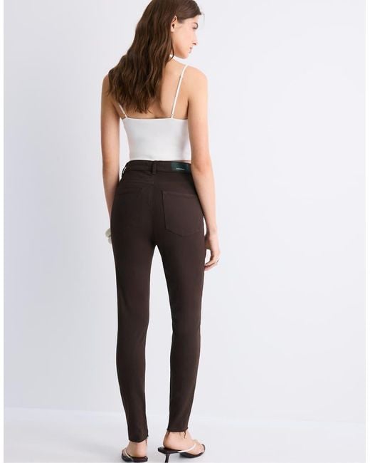 Stradivarius Black Petite Super High-Waist