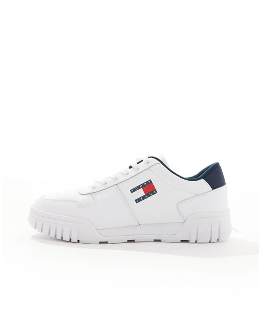 Essential - sneakers bianche con suola cupsole di Tommy Hilfiger in White da Uomo