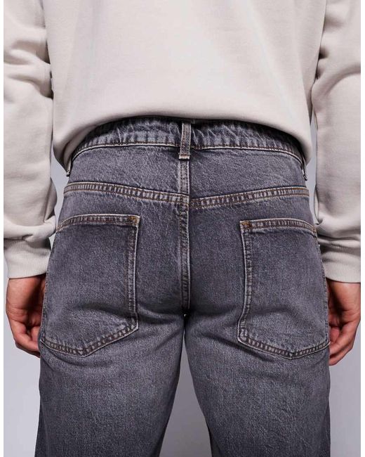 Jeans Affusolati Elasticizzati Lavaggio Chiaro di ASOS in Gray da Uomo