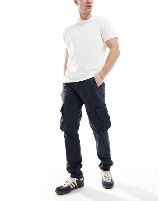 Superdry Blue Core Cargo Pants for men
