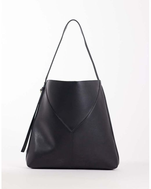 Mango Black Slim Shoulder Bag