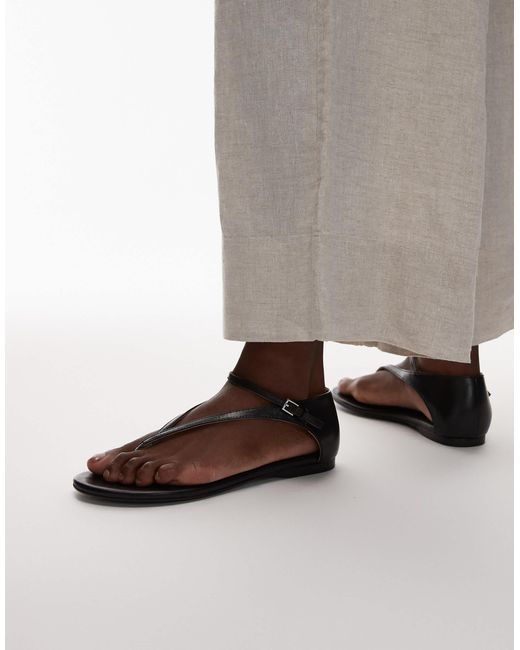 Mango Brown – ledersandalen