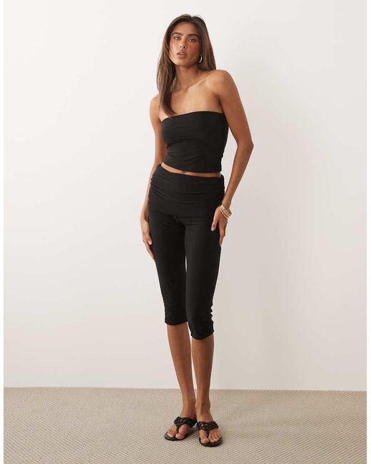 Missy Empire Black Missy Empire Double Sculpted Slinky Bandeau Top