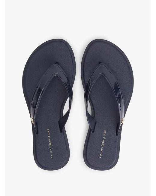 Tommy Hilfiger Blue Th Monogram Flip-Flops