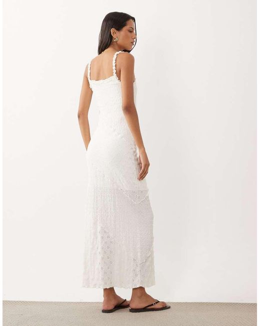 Miss Selfridge Natural Textured Cami Maxi Dress