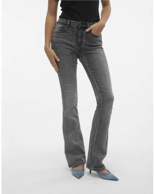 Vero Moda Gray Flared Fit Jeans
