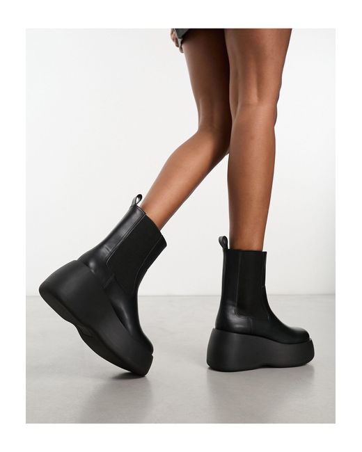 Monki Black – ankle-boots