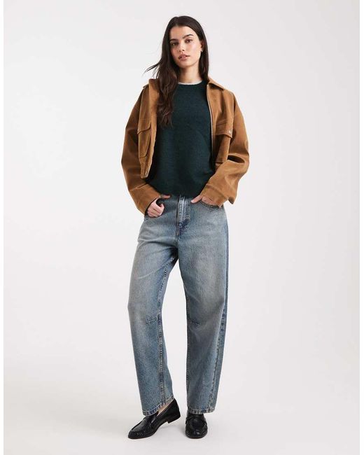 Jersey Verde Intenso Con Cuello Alto De Pieces de color Blue