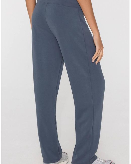Tezenis Blue Soft Touch Straight-Cut Trousers
