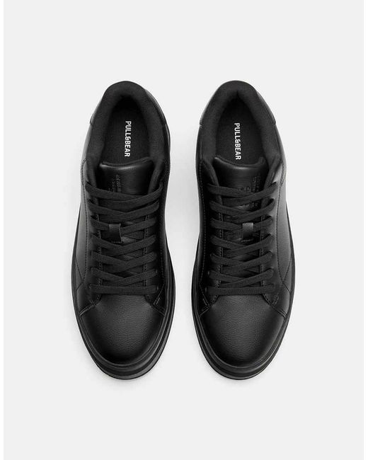 Pull&Bear Black Chunky Trainers for men