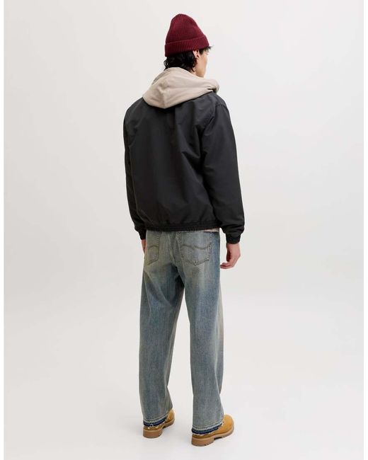 Jack & Jones Black Bomber Jacket for men
