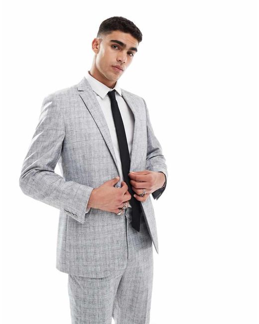 ASOS White Slim Suit Jacket for men