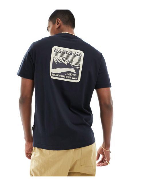 Napapijri – gouin – t-shirt in Blue für Herren