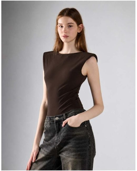 Glamorous Black Cap Sleeve Bodysuit