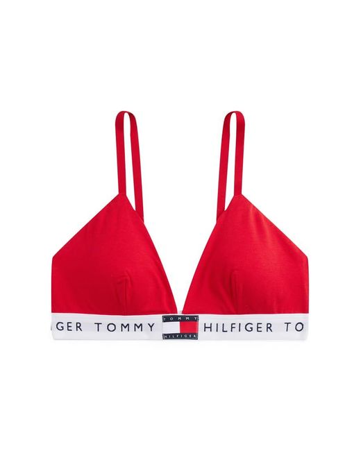 Bralette Triangular De Tommy Hilfiger de color Red