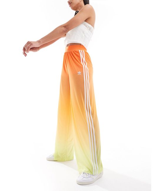 Pantalon large en tulle - dégradé Adidas Originals en coloris Metallic