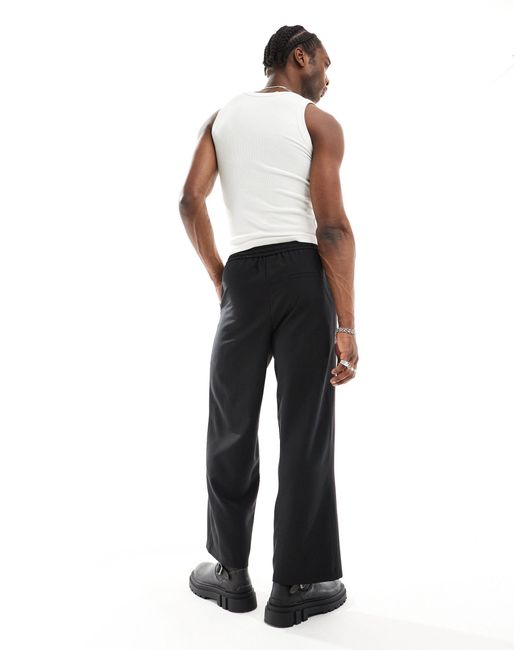 Collusion Black Co-ord Tailored Pull On joggers for men