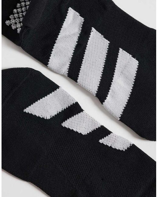 Adidas Originals Black Adidas Running Quarter Socks for men