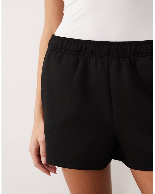 4505 White Performance 3" Sweat Shorts