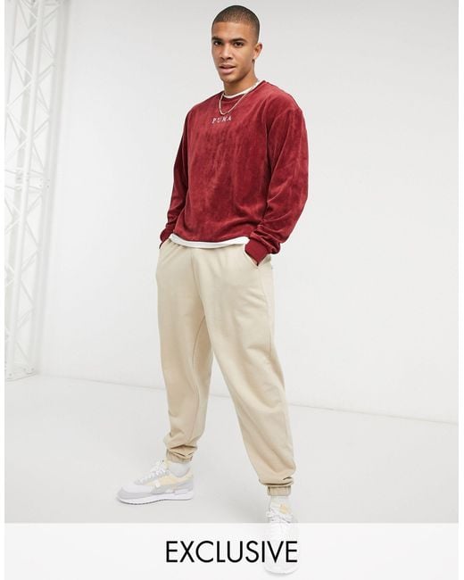 PUMA Cord Sweatshirt in Red for Men Lyst UK