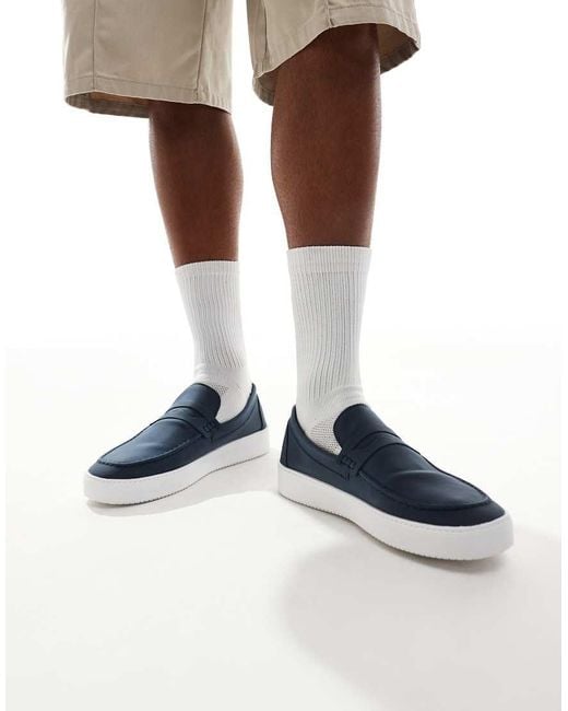 Brave Soul Blue Slip-on Loafer for men
