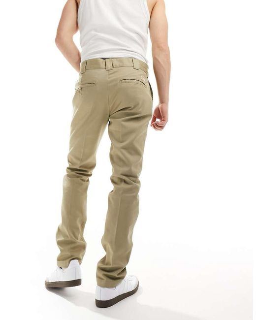 Dickies White 872 Slim Fit Work Chino Trousers for men
