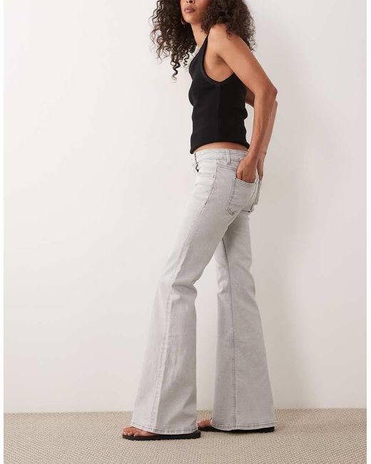 Mango Teen Flared Jeans in het Gray