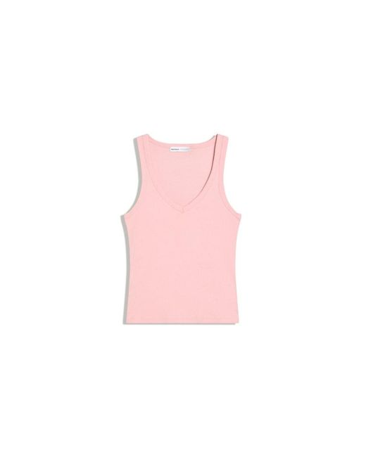 Bershka Black Basic Rib Vest Top