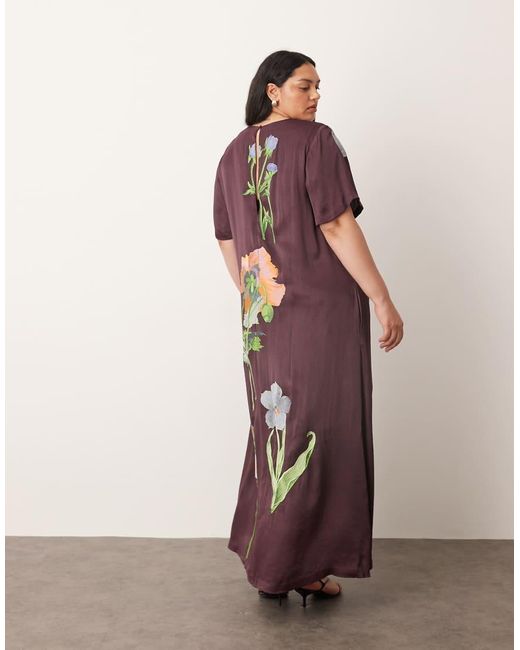 Ashlyn Embroidered Trim Maxi Shirt Dress
