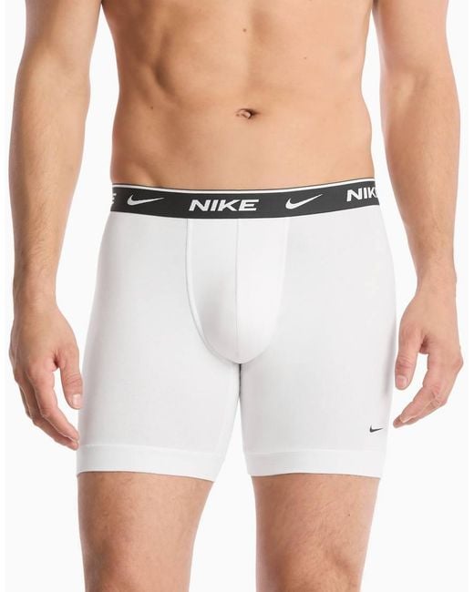 Nike Black Essential Cotton 5 Pack Boxer Briefs for men