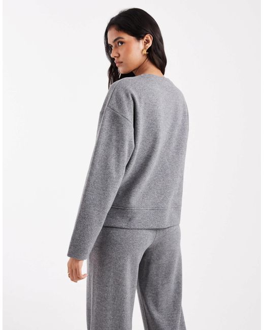 Sweat d'ensemble en jersey Threadbare en coloris Gray