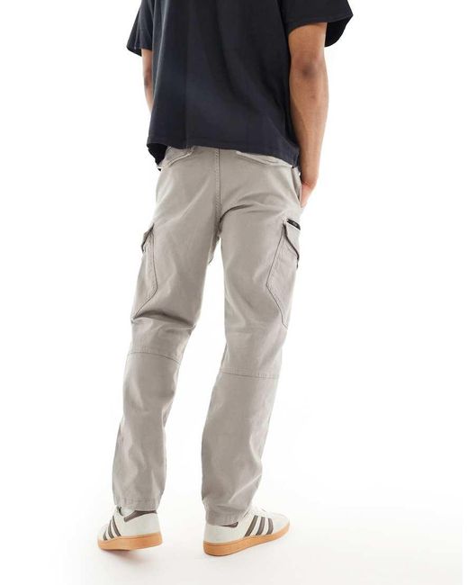 River Island Blue Open Hem Cargo Trousers for men