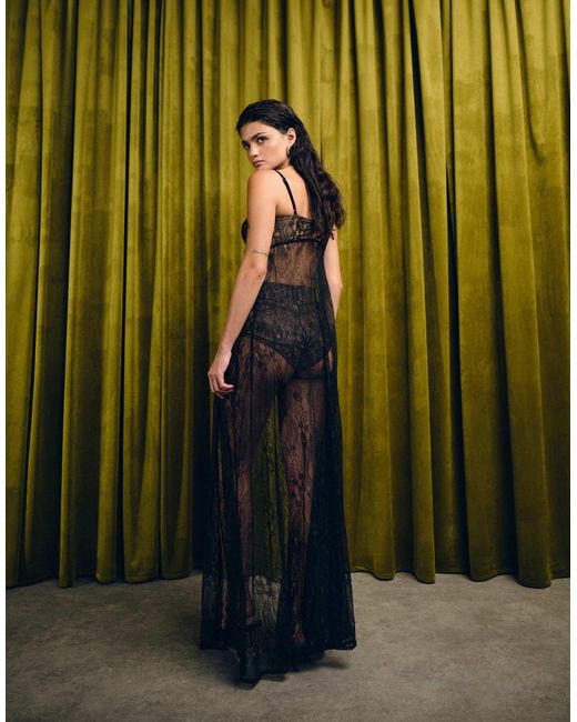 The Dolls House Black – cieran – vorne gebundenes oberteil aus spitze