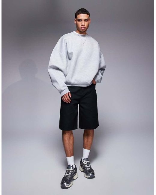 Felpa Super Oversize di ASOS in Gray da Uomo