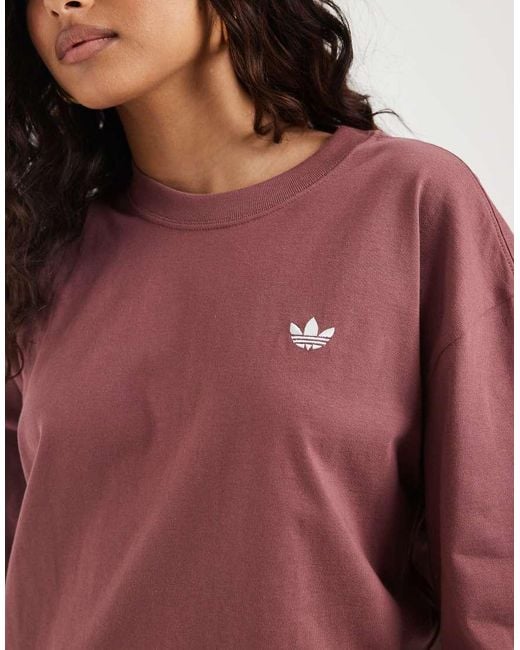 Adidas Originals Red Essential Oversized T-shirt