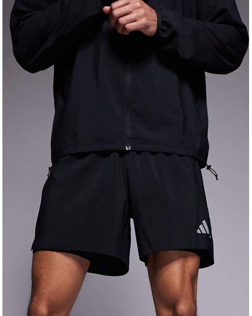 Adidas Originals Blue Adidas Running Essentials 2-In-1 Shorts for men