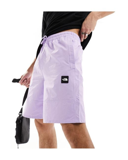 The North Face Purple Nse Sakami Logo Shorts for men