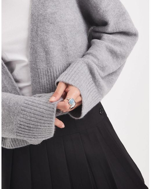 ASOS Gray Edge To Edge Cardigan