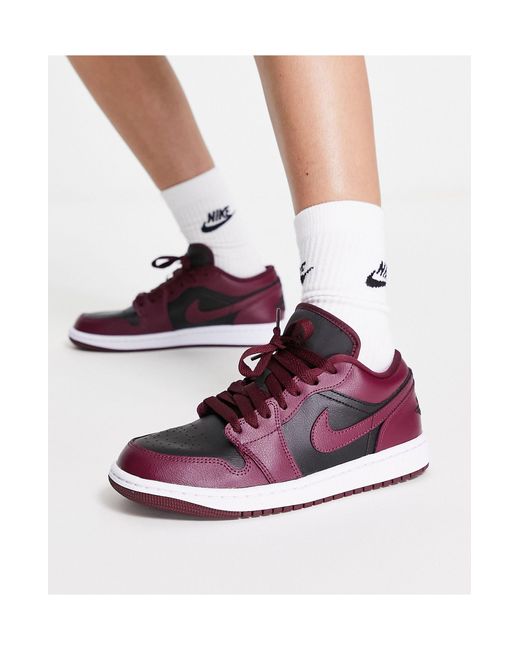 Nike - air 1 - sneakers basse e rosso ciliegia di Nike in Nero | Lyst