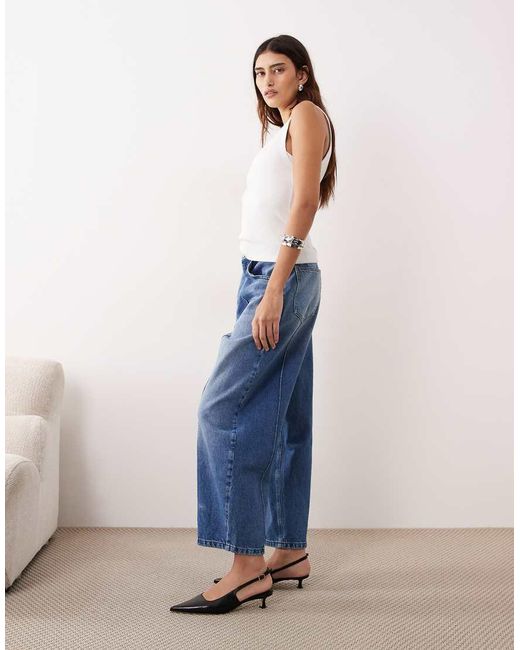 ARRANGE Blue Clover Front Seam Detail Jeans